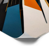 Moderner abstrakter Designfuturismus 4:5 Poster (Ecke)