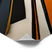 Moderner abstrakter Designfuturismus 4:5 Poster (Ecke)