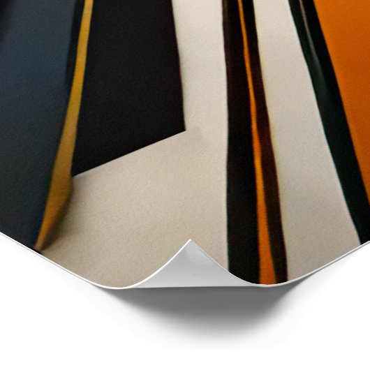 Moderner abstrakter Designfuturismus 4:5 Poster (Ecke)