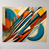 Moderner abstrakter Designfuturismus 4:5 Poster (Vorne)