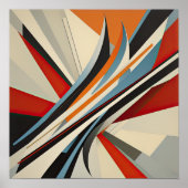 Moderner abstrakter Designfuturismus II Poster (Vorne)