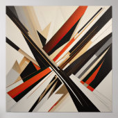 Moderner abstrakter Designfuturismus III Poster (Vorne)