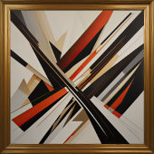 Moderner abstrakter Designfuturismus III Poster