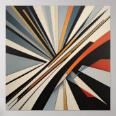 Moderner abstrakter Designfuturismus IV Poster (Vorne)