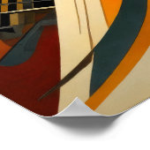 Moderner abstrakter Designfuturismus VIII Poster (Ecke)