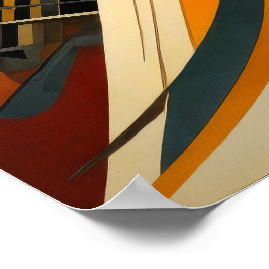 Moderner abstrakter Designfuturismus VIII Poster (Ecke)