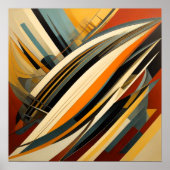 Moderner abstrakter Designfuturismus VIII Poster (Vorne)