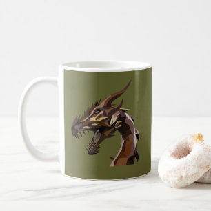 Moderner Abstrakter Drache Kaffeetasse