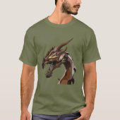 Moderner Abstrakter Drache T-Shirt (Vorderseite)