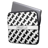 Moderner Abstrakter Druck Laptopschutzhülle (Vorderseite Links)