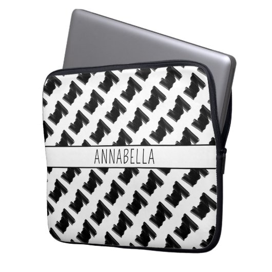 Moderner Abstrakter Druck Laptopschutzhülle (Vorderseite Links)