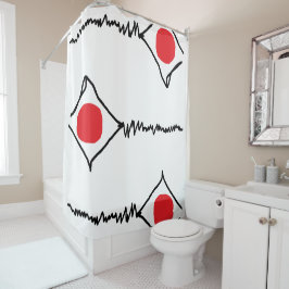 Moderner Abstrakter Duschvorhang