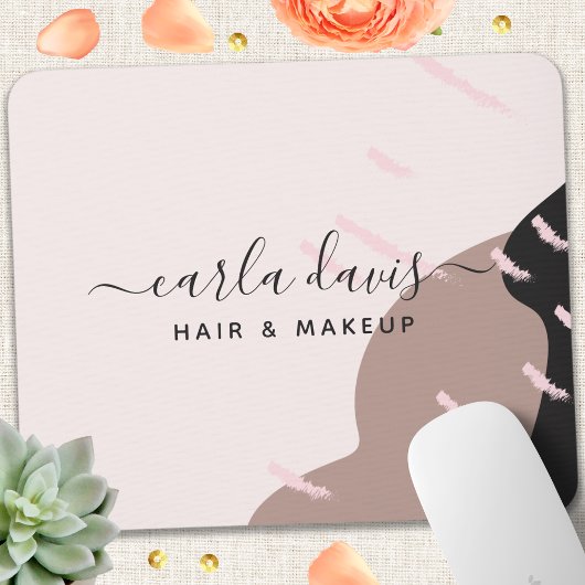 Moderner Abstrakter Eleganter Chic Makeup Artist Mousepad