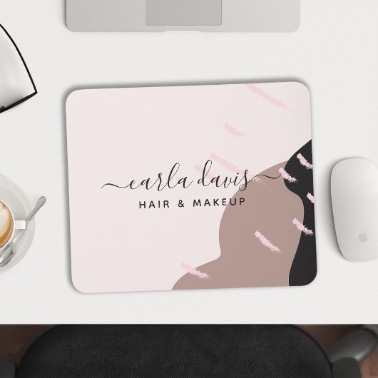 Moderner Abstrakter Eleganter Chic Makeup Artist Mousepad