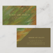 Moderner, abstrakter, eleganter Künstlerplatz Visitenkarte (Vorne/Hinten)