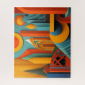 Moderner abstrakter Entwurf Kubismus Surrealismus Puzzle (Vertikal)