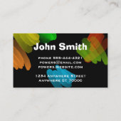 moderner abstrakter Farbanstrich Visitenkarte (Rückseite)