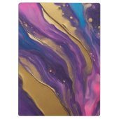 Moderner Abstrakter Flow Art- Klemmbrett (Rückseite)