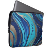 Moderner Abstrakter Flow Art- Laptopschutzhülle (Vorne Rechts)