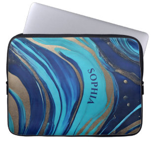 Moderner Abstrakter Flow Art- Laptopschutzhülle