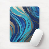 Moderner Abstrakter Flow Art- Mousepad (Mit Mouse)