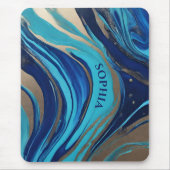 Moderner Abstrakter Flow Art- Mousepad (Vorne)