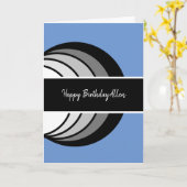 Moderner Abstrakter Geburtstag Karte (Gelbe Blume)