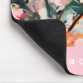 Moderner abstrakter gemalter botanischer Baum Mousepad (Ecke)