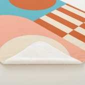 Moderner abstrakter geometrischer Hintergrund mit  Sherpadecke (3/4)