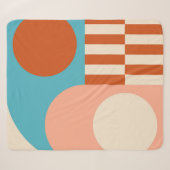 Moderner abstrakter geometrischer Hintergrund mit  Sherpadecke (Vorderseite (Horizontal))