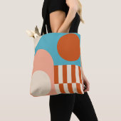 Moderner abstrakter geometrischer Hintergrund mit Tasche (Von Nahem)
