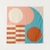 Moderner abstrakter geometrischer Hintergrund mit Wandteppich (Vorderseite (Horizontal))