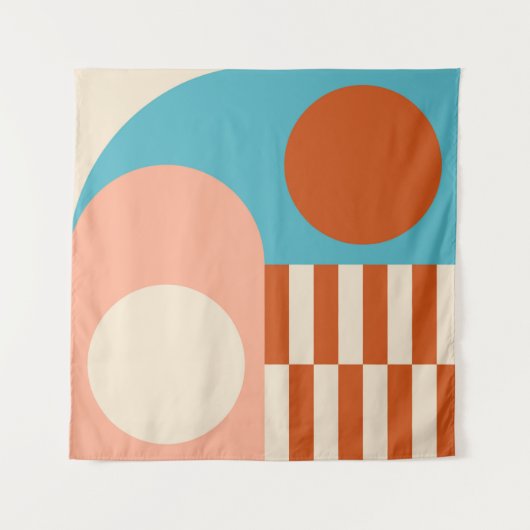 Moderner abstrakter geometrischer Hintergrund mit Wandteppich (Vorderseite)