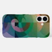 Moderner Abstrakter geometrischer Meeresuntergang  Case-Mate iPhone Hülle (Rückseite (Horizontal))