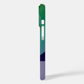 Moderner Abstrakter geometrischer Meeresuntergang  Case-Mate iPhone Hülle (Rückseite / Links)