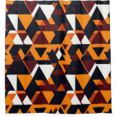 Moderner abstrakter geometrischer Muster 1 Duschvo Duschvorhang (Vorderseite)