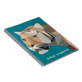 Moderner abstrakter geometrischer notizblock (Rechte Seite)