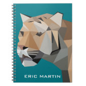 Moderner abstrakter geometrischer notizblock (Vorderseite)