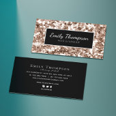 Moderner Abstrakter Glitzer-Musterhaar-Künstler Visitenkarte