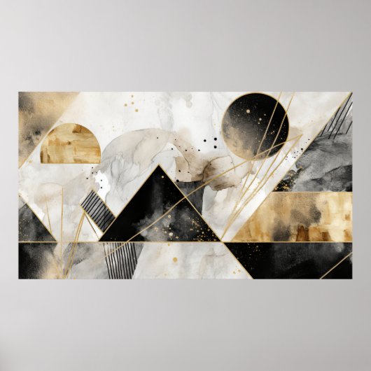 Moderner abstrakter Hintergrund Poster (Vorne)
