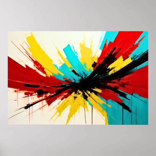 Moderner Abstrakter Impressionismus Minimalismus 3 Poster (Vorne)