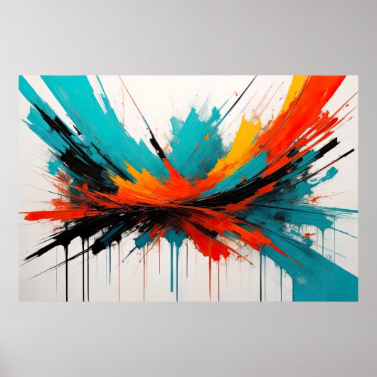 Moderner Abstrakter Impressionismus Minimalismus 3 Poster (Vorne)