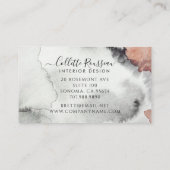 Moderner Abstrakter Innenarchitekten Visitenkarte (Rückseite)