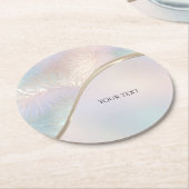 Moderner Abstrakter Iridescent Paper Untersetzer (Angewinkelt)