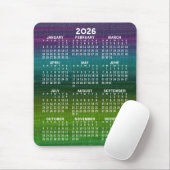 Moderner Abstrakter Kalender vertikal Mousepad (Mit Mouse)