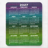 Moderner Abstrakter Kalender vertikal Mousepad (Vorne)