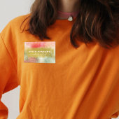 Moderner Abstrakter Kalligraphieskriptor Namensschild