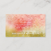 Moderner Abstrakter Kalligraphieskriptor Visitenkarte (Rückseite)