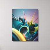 Moderner Abstrakter Kunstbruch der unendlichen Ene Leinwanddruck (Vorderseite)