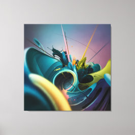 Moderner Abstrakter Kunstbruch der unendlichen Ene Leinwanddruck